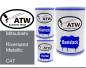 Preview: Mitsubishi, Riversand Metallic, C47: 500ml Lackdose + 500ml Klarlack + 250ml Härter - Set, von ATW Autoteile West.